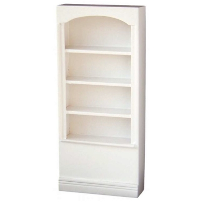 Bücherregal weiß lackiert 18 cm 1:12