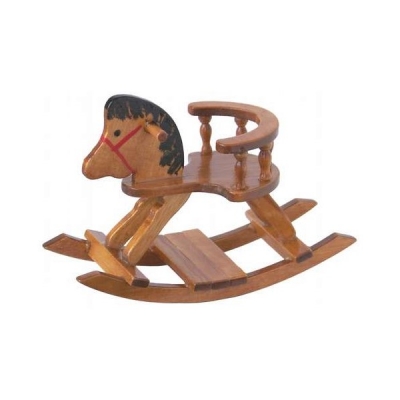 Schaukelpferd 8cm mittelbraun