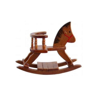 Schaukelpferd 8cm antikbraun